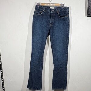GAP Bootcut Button Fly Blue Denim Jeans size 12 long